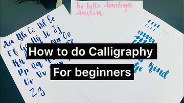 How to do Calligraphy for beginners | Learn Calligraphy #calligraphy #calligraphylettering