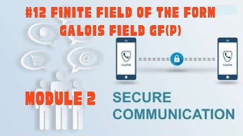 SC Module 2 Part 9- Finite Field of the Form Galois Field GF(P)