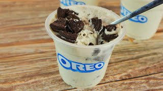 Homemade Oreo Ice Cream in cups :: Only 3 Ingredients Ice Cream :: Without Ice Cream Machine