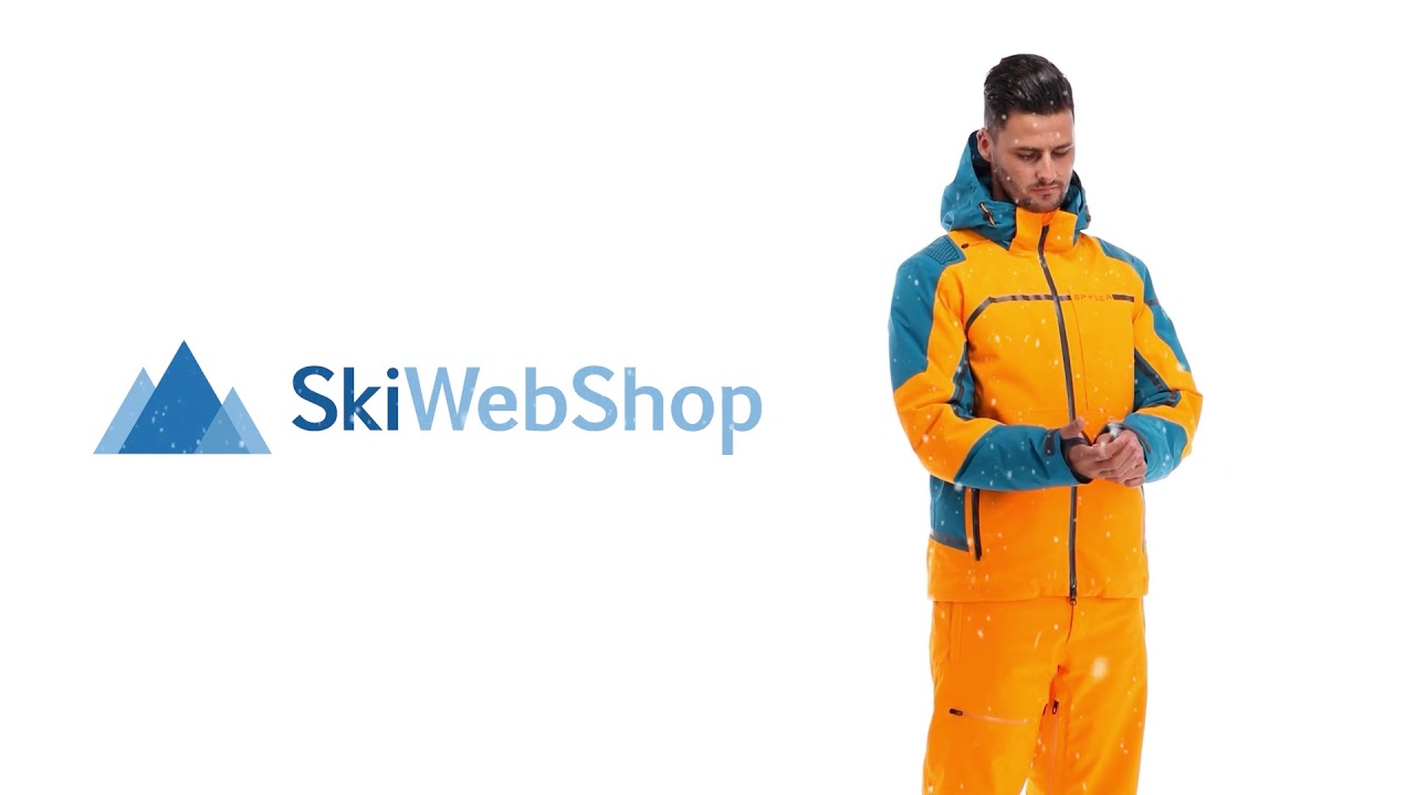 spyder orange ski jacket