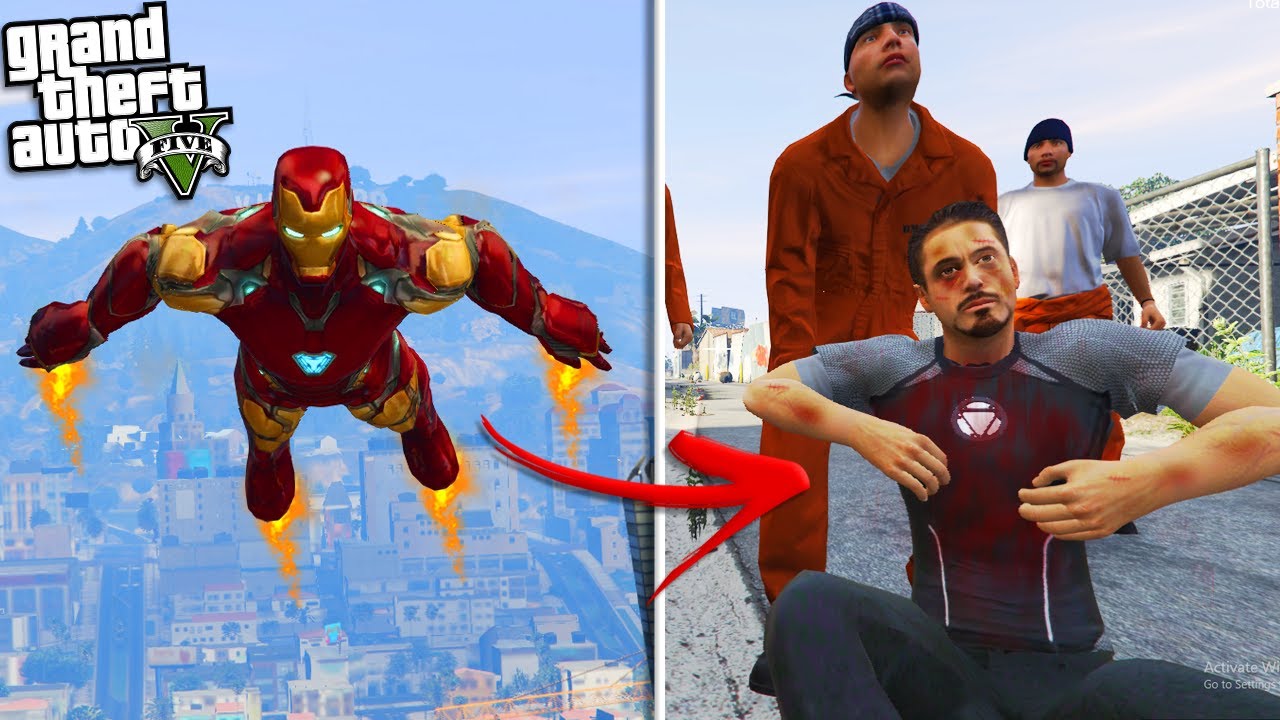 IRON MAN loses his SUPER POWERS (GTA 5 Mods)