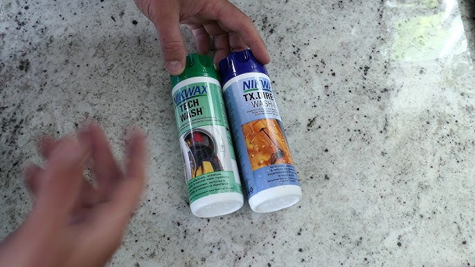 Nikwax Tech Wash and TX.Direct v household detergent - split waterproof  jacket test 