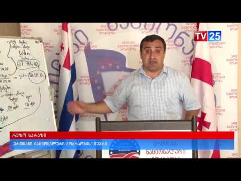 რეზო ხარაზის ზურაბ პატარაძის პოლიტიკას აკრიტიკებს