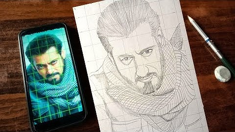 Drawing Salman Khan | Tiger 3 | Outline Tutorial | Salman Khan drawing | The Artist 🎨