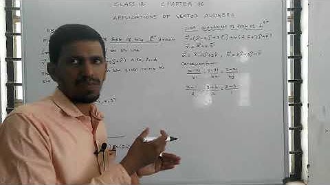 Class 12 maths | Unit – 6 | Applications of Vector Algebra | Example: 6.37