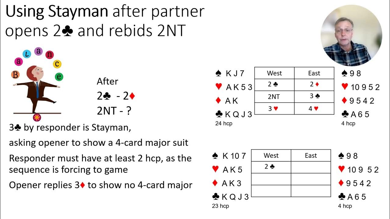 Lesson 23 - Beginning Bridge - the 2C opening bid Part 3 - YouTube
