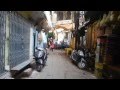 Walking through the little alleyways of Varanasi