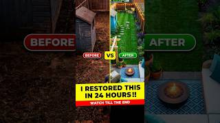 I Restored This Empty Backyard in 24 Hours! 🛠️🏡