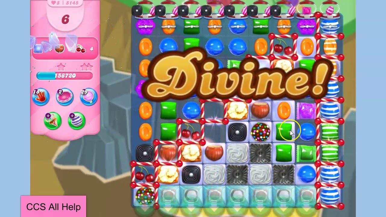 Candy Crush Saga Level 5145 NO BOOSTERS Cookie