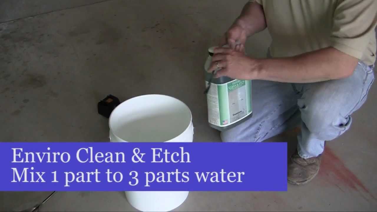 ON SCENE How To Stain Concrete Floor YouTube