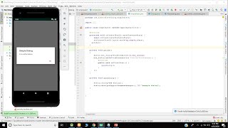 Simple Dialog with 1 Button - Android Studio Tutorial