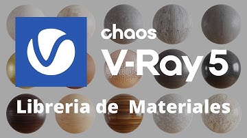 VRay 5  Añade tus MATERIALES (material library)
