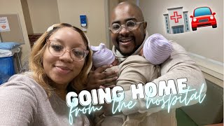 BRINGING OUR SECOND SET OF NEWBORN TWINS HOME FROM THE HOSPITAL | They Were Discharged Before Mom..