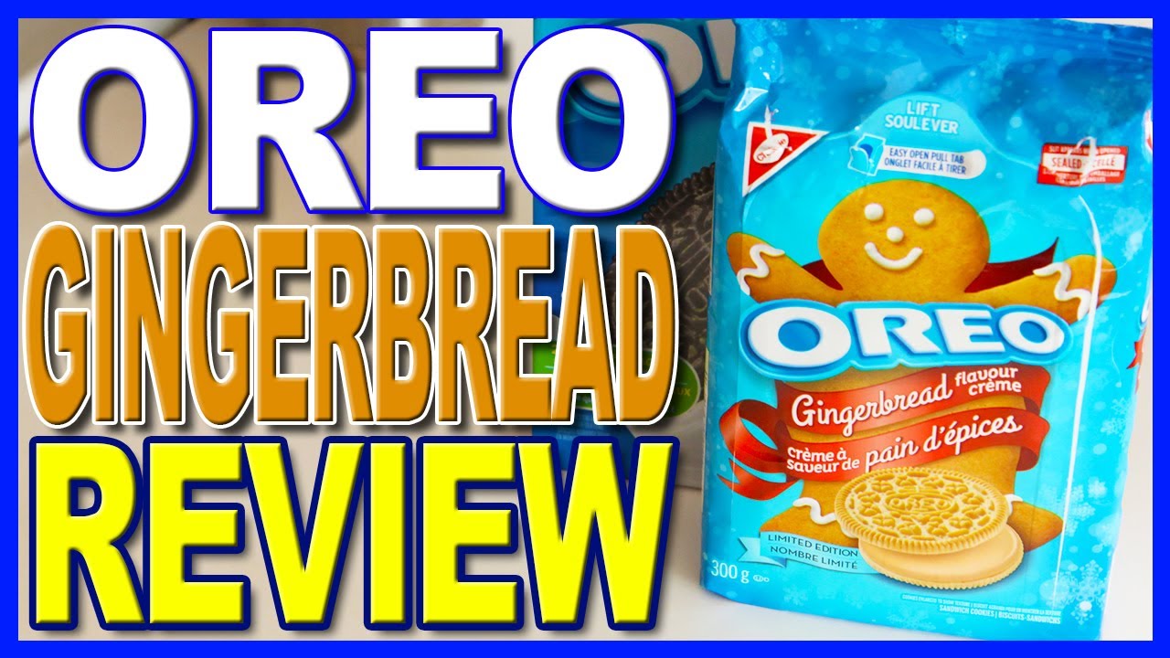 Oreo Gingerbread Flavoured Cream Limited Edition Cookie Review YouTube
