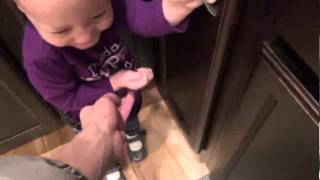 Lydia Hides In The Corner, Gets Tickled