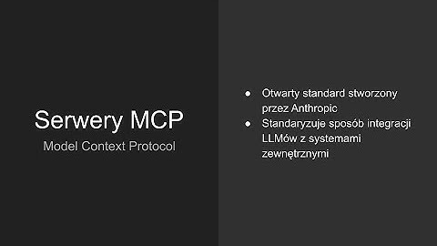 Gen AI #08 - LLM - Serwery MCP