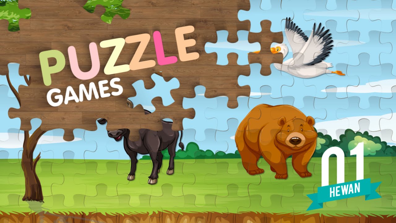Game Belajar mengenal nama  Hewan  menggunakan Animasi lucu  