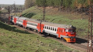 One day of the Moscow - Kursk railway. The stretch of Serpukhov - Tarusskaya.