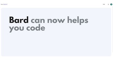 Bard can now helps you code