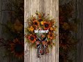 DIY Sunflower and Pumpkin Fall Wreath | Designer Autumn Front Door Decor