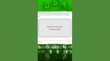 The Brain Training Coach: Digit Span Task #memory