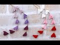【つまみ細工 タピオカストローで 下がりを作ろう♪】kanzashi flower  fabric flower