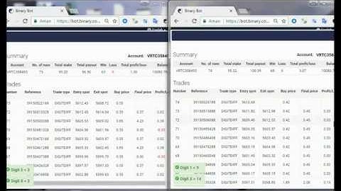 Binary Robot Smart Digit differs V3 type 1 VS Type 2