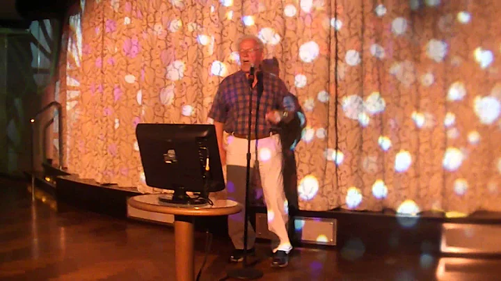 Freddy Lloyd singing on med cruise talent show