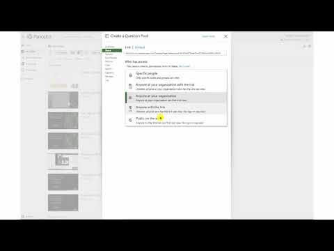 Share Settings in Panopto