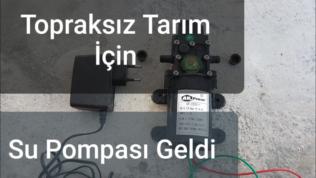 Topraksız Tarım Su Pompası Geldi | Hobi Seramda Kullanacağım | 5.5 Bar | 80 PSI | Performansı Nasıl