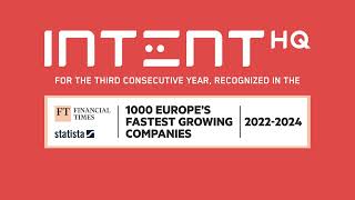 Intent HQ Ranked in FT1000 for Third Consecutive Year