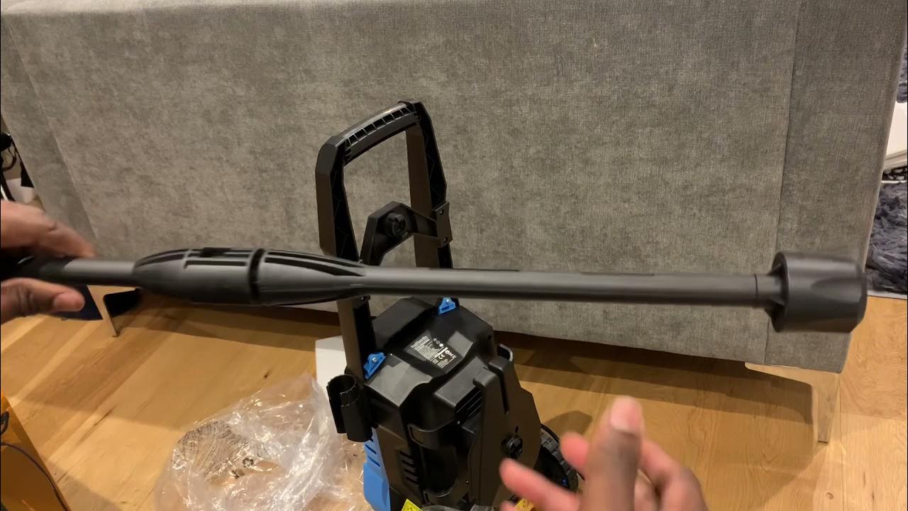 Installing the jet wash from Halfords PW20 pressure washer YouTube