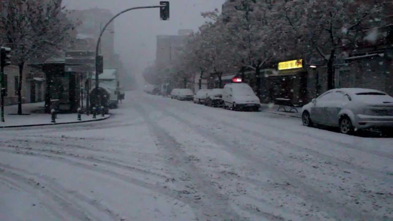 Nieve en el Zaidin, Granada YouTube