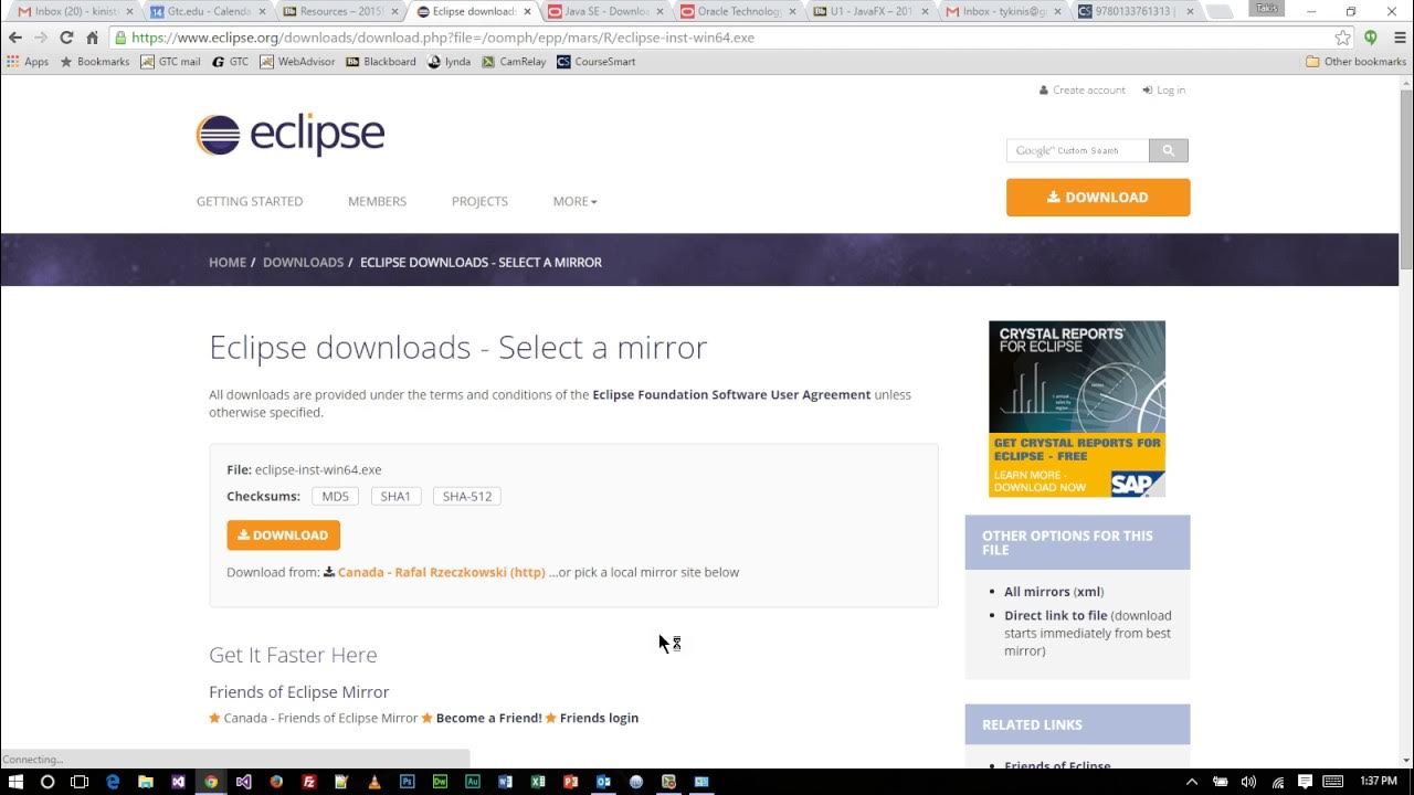 Java Programming 2 - Course Intro and Eclipse Installation - Fall 2015 ...