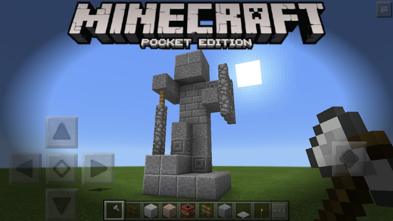  Cara membuat PATUNG di Minecraft Pocket Edition YouTube