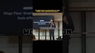 "Start using wisprflow.ai today. Follow @tankots42 and @wisprflow on Instagram"