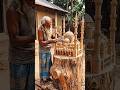 Blue Mosque Wood Carving 🕌 Amazing 6 Minaret Sculpture Art#shorts #bluemosque #woodcarving #woodart