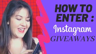 How to Enter Giveaways on Instagram