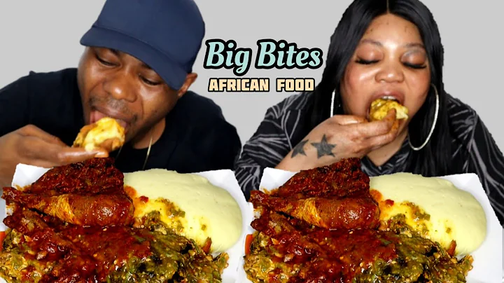 Big Bites With Updated Nigerian Okra Soup And Stew Challenge | African Food | The Adim Family