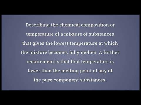 Eutectic Meaning