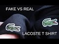Fake vs Real Lacoste  T shirt