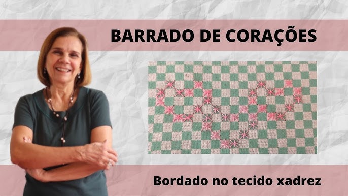 Bordado no tecido xadrez, Bordado no tecido xadrez por Ana Maria Ronchel  para Estilotex, By Arte que Faz