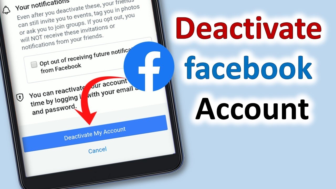 facebook Account deactivate kaise kare How to deactivate fb account