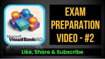 Visual Basic | Exam Preparation | Fill in the blanks | DCA | BCA | PGDCA | MCA