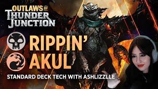 Outlaws of Thunder Junction - Rippin' Akul with Ashlizzlle | Standard Deck Tech | MTG Arena