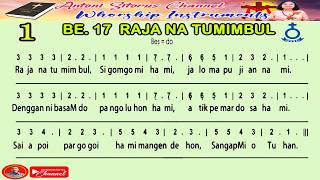 BUKU ENDE HKBP NO 17 | RAJA NA TUMIMBUL | NOT ANGKA | KARAOKE |