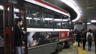 Some footage from my trip to toronto, of the spadina streetcar line's
underground loop terminal at toronto union station, as well
yonge-university-spa...