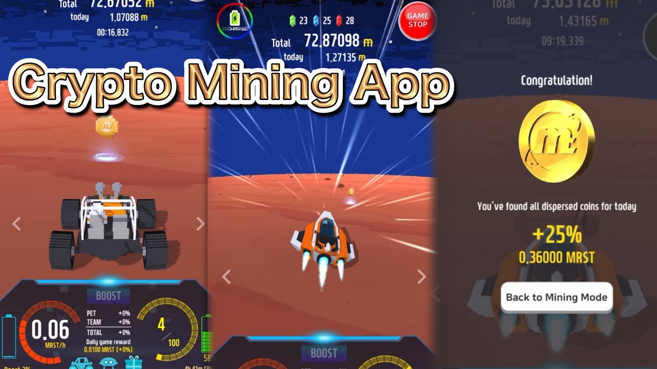 NFT Crypto Mining Game App - Mars for Aqua Farm / Earn MRST