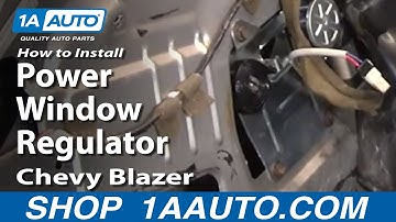 How to Replace Window Regulator 95-05 Chevy Blazer S10