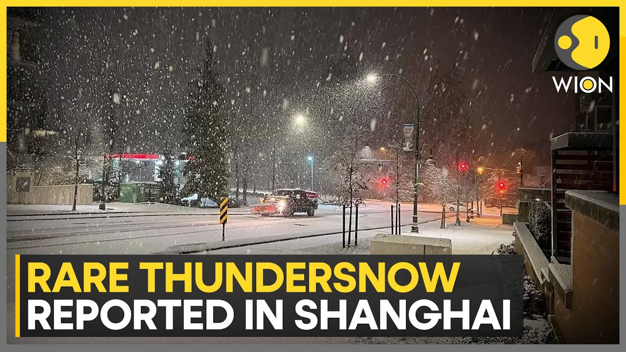 Rare Thundersnow: Shanghai Experiences Rare Thundersnow Phenomenon | WION